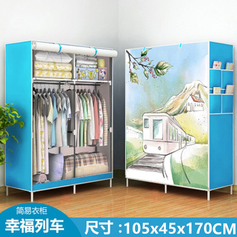 简易布衣柜宿舍出租房卧室单人婴儿衣服收纳组装衣服收纳衣橱|undefined