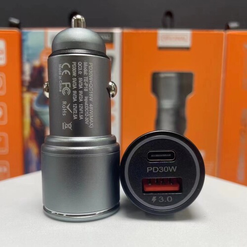 New A+C Charger PD Port PPS Ultra Fast Charging Metal Aluminum Alloy 30W Best Selling E-commerce 48W Flash Charging