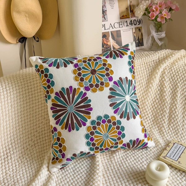 Embroidery cluster blue