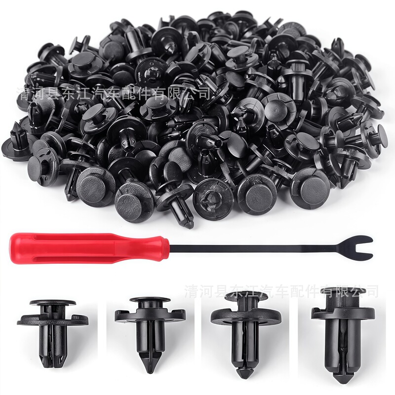 Foreign trade hot 120PCS universal body trunk buckle 4 kinds of commonly used auto parts expansion screw clip