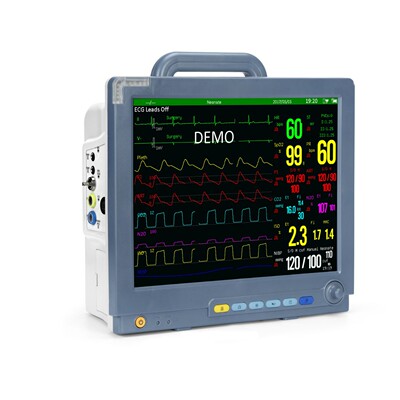外贸私模  15寸多参数监护仪 中性 血氧血压心电Patient Monitor|ru