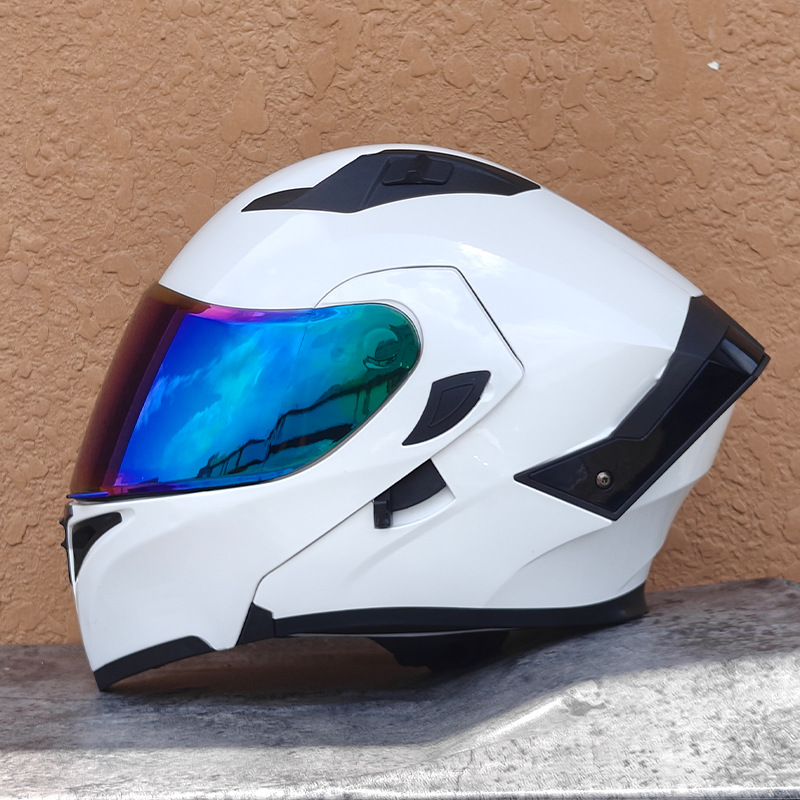 Orz nuevo casco de motocicleta casco para hombre casco para mujer locomotora casco completo Xia 3C certificado doble lente cuatro estaciones universal