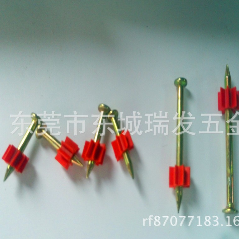 文江牌射钉YD-37水泥钢钉枪钉枪钉带红胶水泥钢钉YD37/约100个