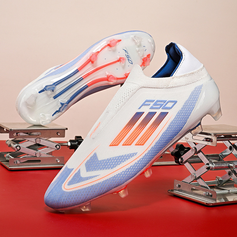 Cross-Border European Cup Kidsren's Football Shoes F50 Youth Tf Broken Spike Football Shoes Ag Long Spike Export Large Size Sneakers