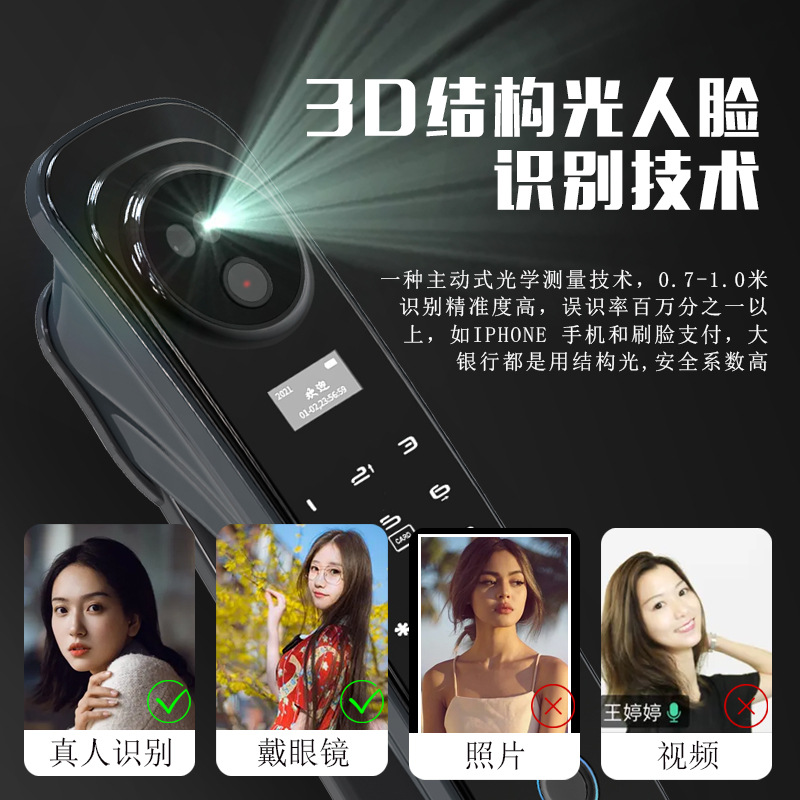 Personalizada huella digital puerta de cifrado cerradura ic tarjeta de deslizamiento cerradura automática fábrica de cerradura semiconductor visual puerta de entrada