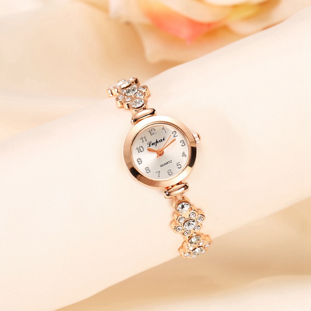 Ins Style Solid Color Flower Quartz Women's Watches display picture 1