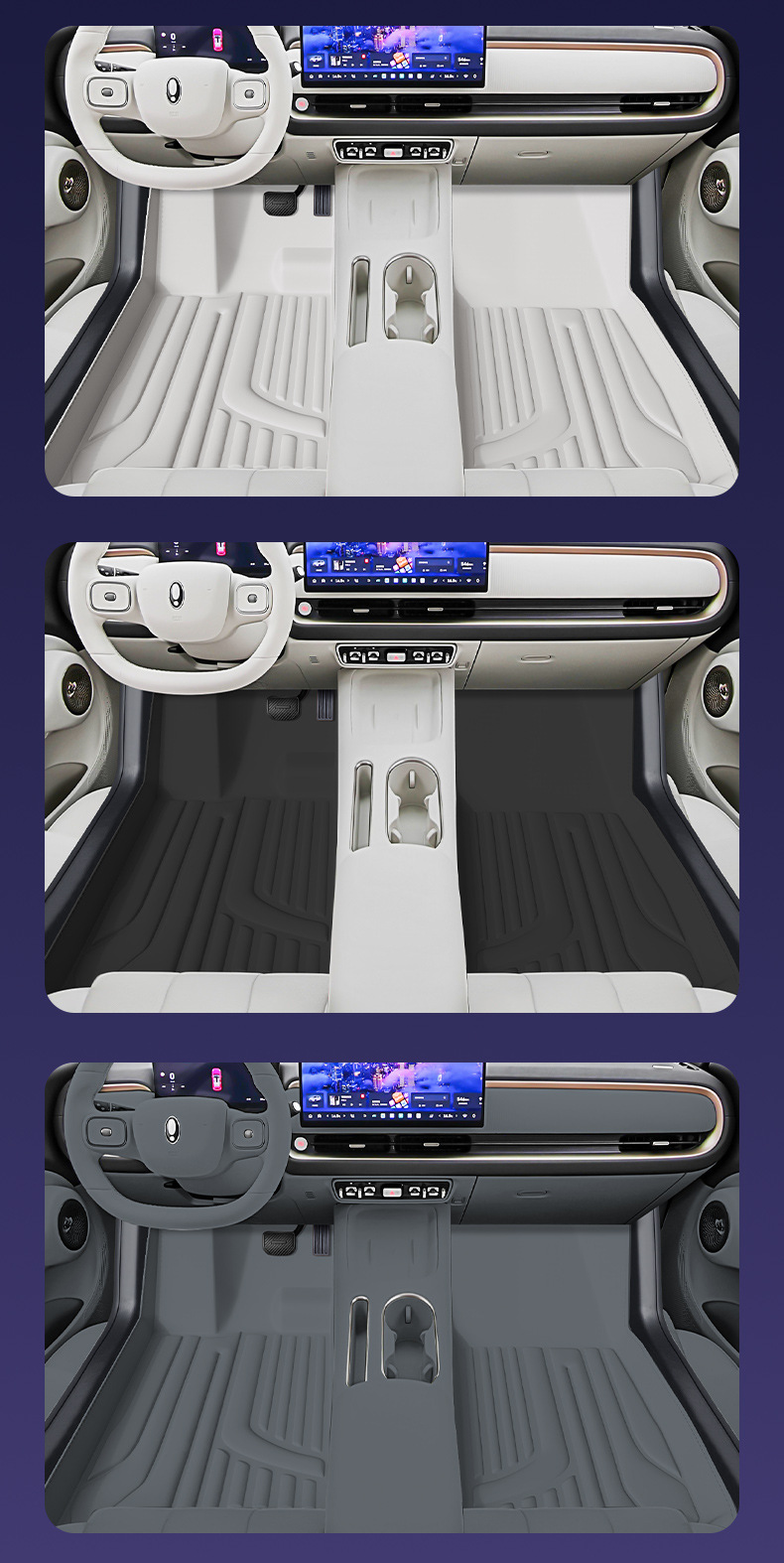 Suitable for Ora 5 Models, Waterproof and Dustproof Car Interior Accessories, Environmentally Friendly Double-Layer Ora 5 Floor Mats