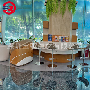 Bank Processing Table Artificial Stone High-Quality Workbench Shape Wall Acrylic Veneer Hot-Bent Arc