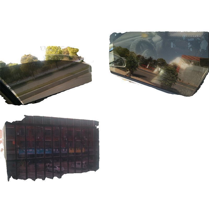 サンブロック静電吸着サンシェードフィルム車フロントサンシェードバンク断熱日焼け止めガラスフィルム|undefined