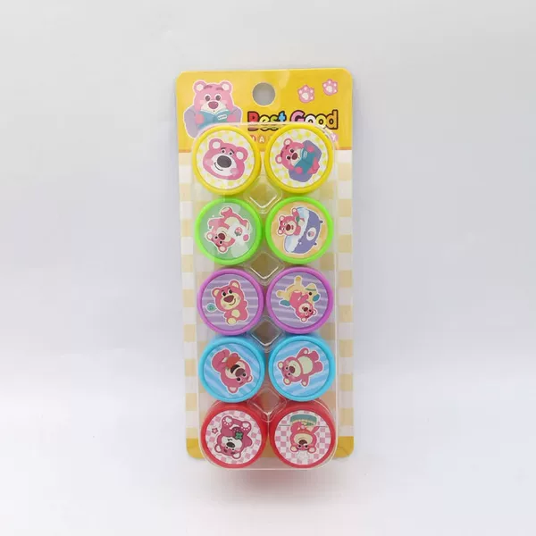 Strawberry Bear 10 stamps single card