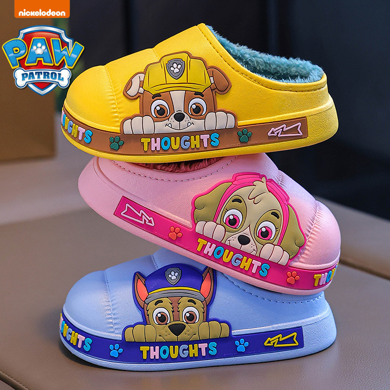 Zapatillas para niños de verano para niños de interior, zapatillas de algodón para niños antideslizantes, impermeables para niños