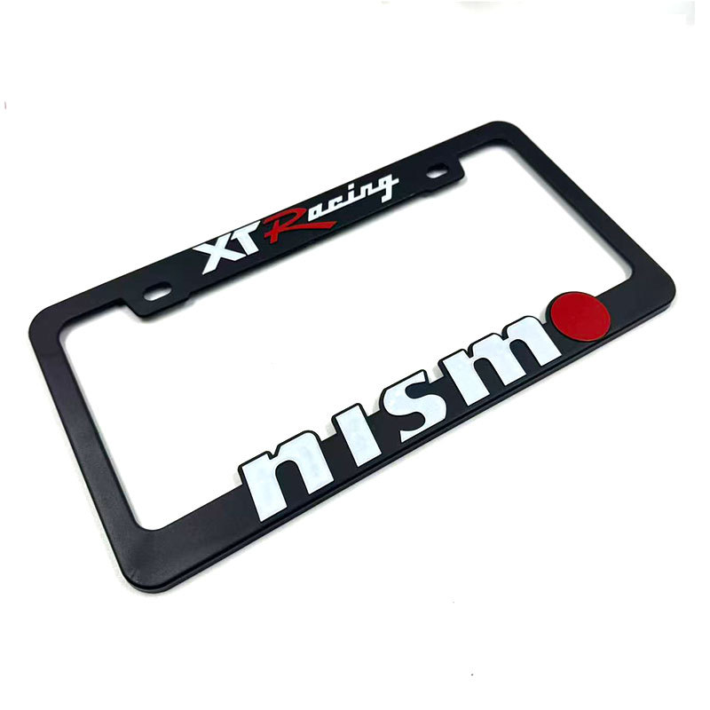 Inventario transfronterizo marco de matrícula general JDM auto logotipo de modificación ABS marco de matrícula de plástico tridimensional marco de matrícula