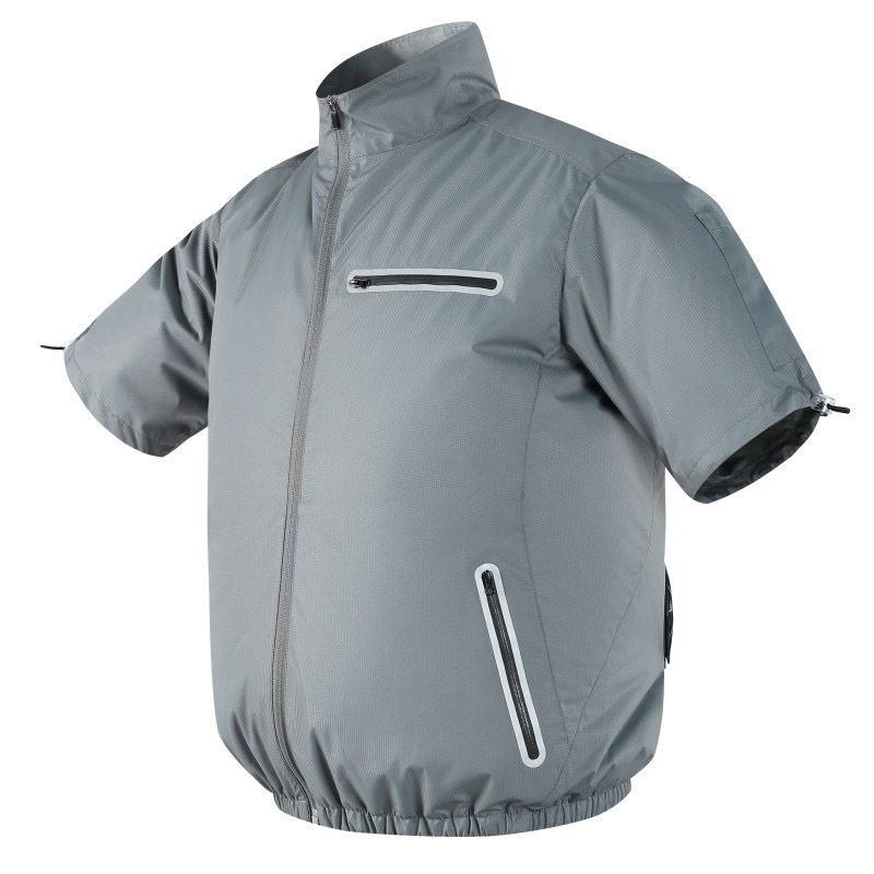 Transfronterizos con ventilador de ropa de aire acondicionado de enfriamiento inteligente de manga corta ventilador de sitio de construcción masculino soldadura de manga corta ropa de trabajo