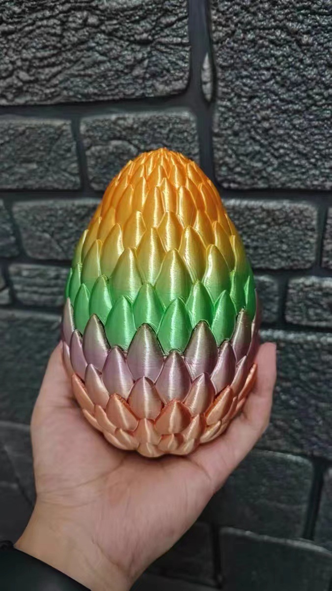 Impresión 3D dragón huevo dragón caja de regalo traje zafiro dragón decoración regalo hecho a mano color decoración moda creativa jugar