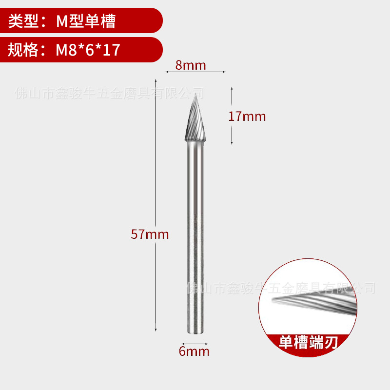 Fresa rotativa de tungsteno