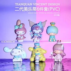 New Collection: Kuromi & Melody Tea Party Sanrio Gashapon Figures, DIY Cake-Baking Decorations