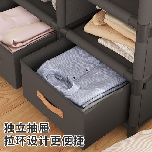 Closet Home Bedroom Renting House Simple Cloth Closet Durable Dustproof Storage Storage Closet Organizing Rack 