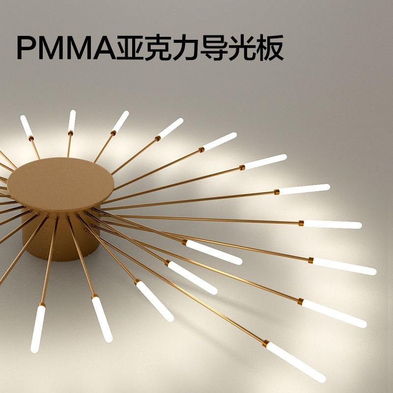 Lámpara de techo LED moderna y simple transfronteriza Lámpara de fuegos artificiales de sensación avanzada de sala de estar Lámpara de techo de estudio de dormitorio con atenuación ilimitada