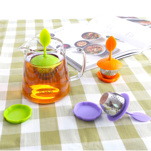 Amazon Creative Leaf Silicone Tea Maker Household Silicone Tea Leak Tea Set Tea Separator Tea Leaves Tea Leaves Filter