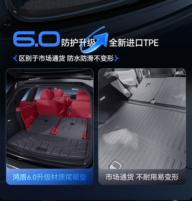 Suitable for Wenjie M8 Trunk Mat Tpe25 New Huawei Six-Seat/Five-Seat Special Integrated Trunk Mat Car