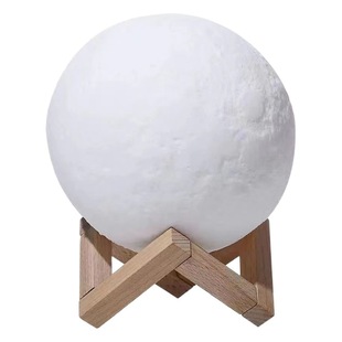 Creative bedside atmosphere moon night light bedroom sleep light net red moon starry sky pat charging atmosphere desk lamp