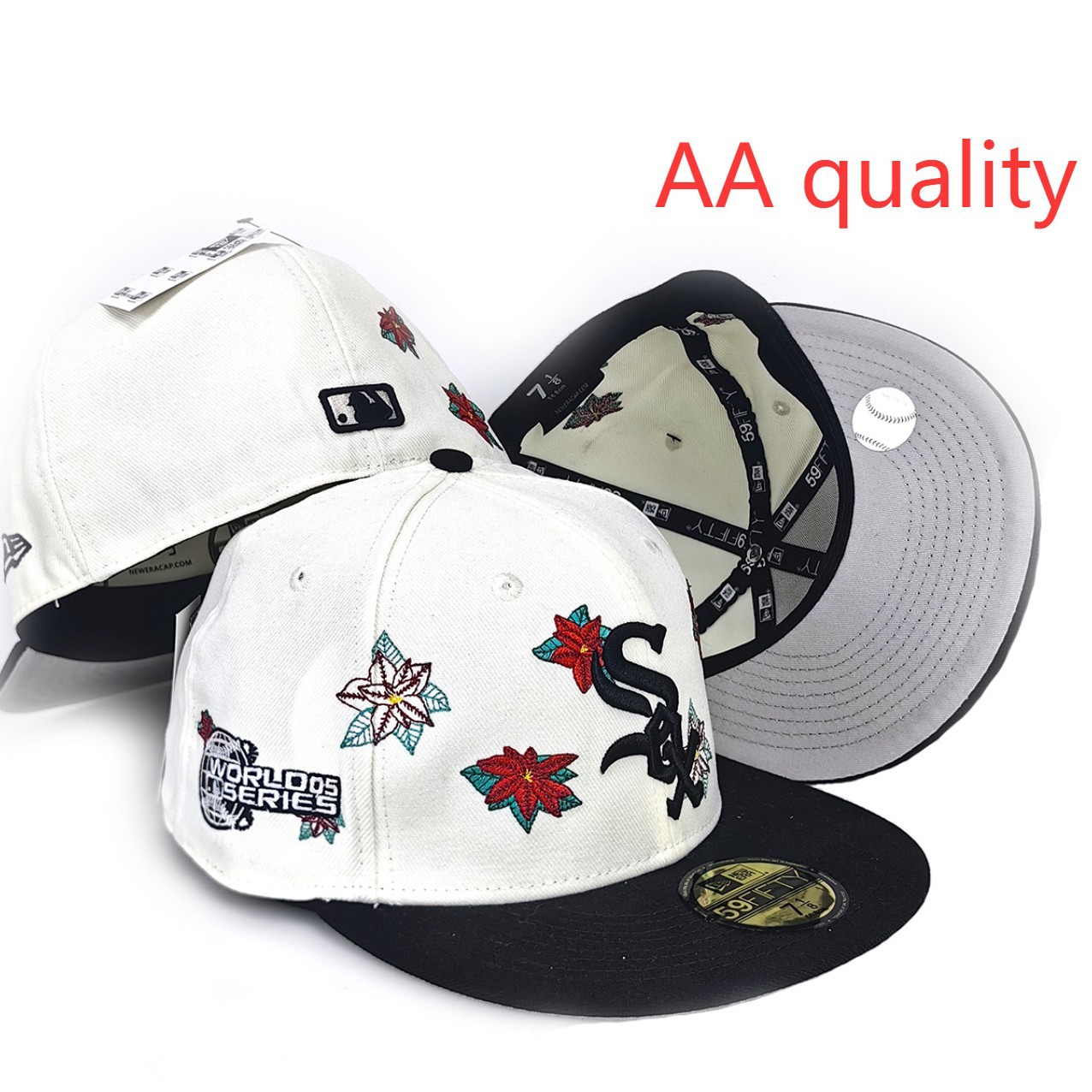 2025 nueva gorra de béisbol MLB de comercio exterior transfronterizo de gran venta, sombrero de borde plano de moda de ala plana móvil Loki