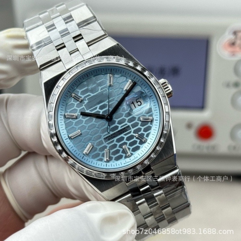 Transfronterizos laojia hombre nuevo tipo de caja de acero de seis tipos 7315 panal log reloj mecánico automático fábrica al por mayor