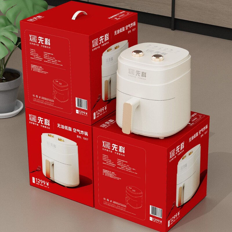 Xianke 大容量エアフライヤー家庭用多機能電気オーブン無油煙フライヤーノンスティック電気フライヤー卸売|undefined
