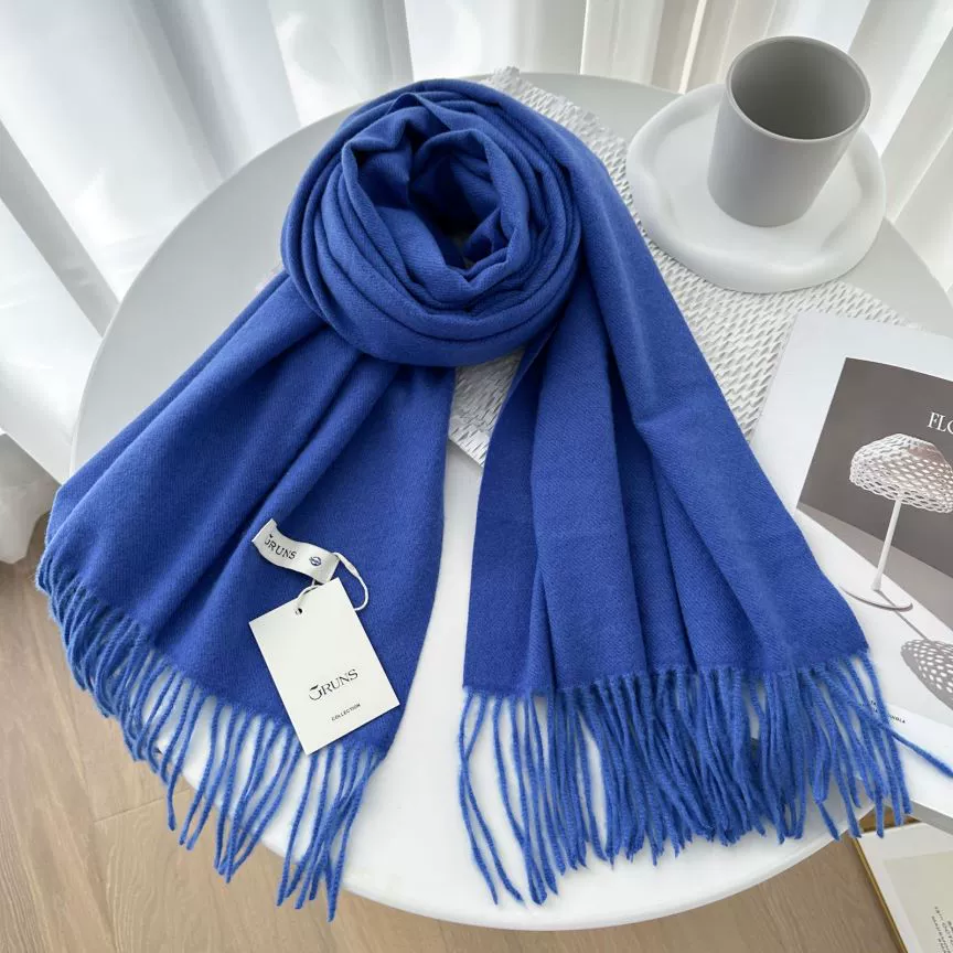 Demi‑season warm cashmere scarf, universal cloak wrap, 200 cm, 250 g, many colors