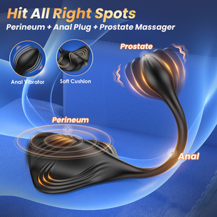 Remote Control Prostate Massager Flirting and Stimulating Anal Plug Men's Silicone Adult Toy Cross-Border New Model