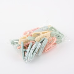 プラスチック製中型強力クリップ 家庭用 寮用 携帯用 洗濯物干し 多機能 滑り止め 強力滑り止め
