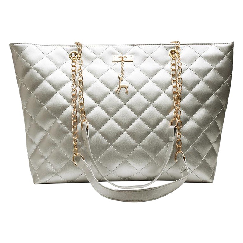 Bolsos de Mujer, Nuevo Modelo 2025, Moderno, Grande, Acolchado, Bordado, con Cierre, Bolso de Mano, Bandolera, Venta al por Mayor