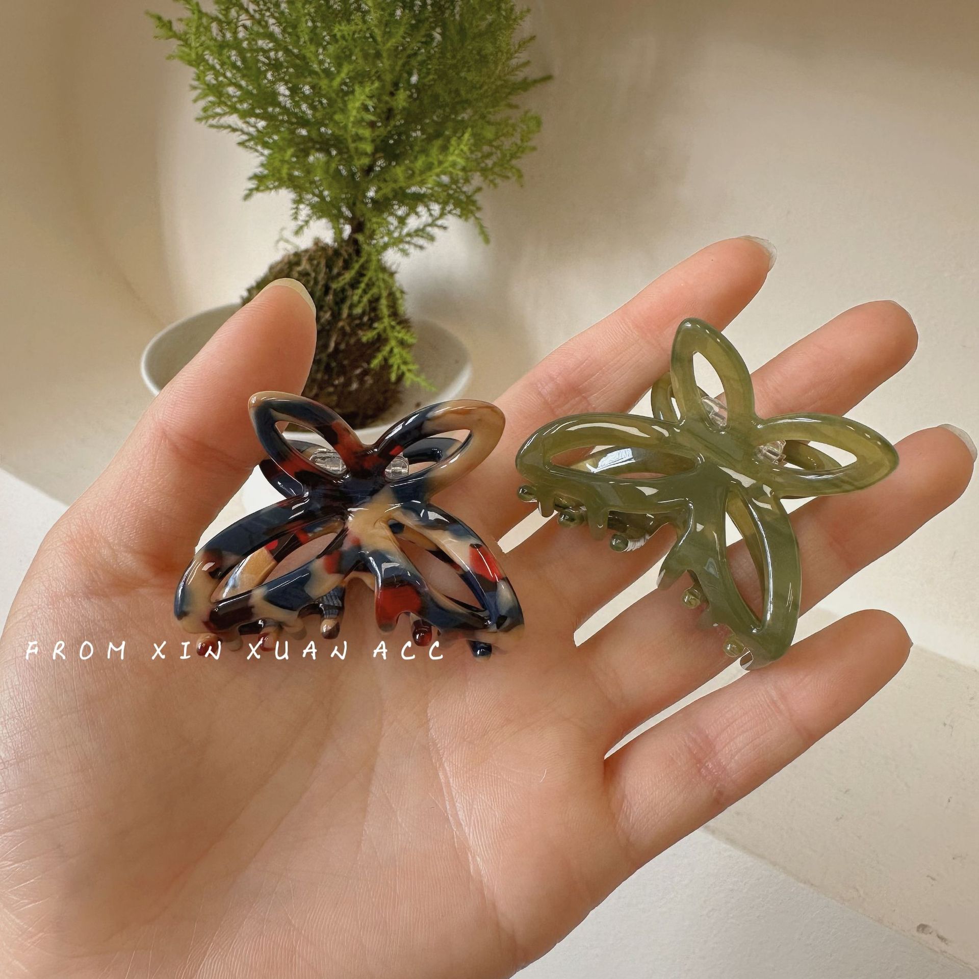 Molla per capelli a farfalla romantica fiocco svuotato_voghion.com