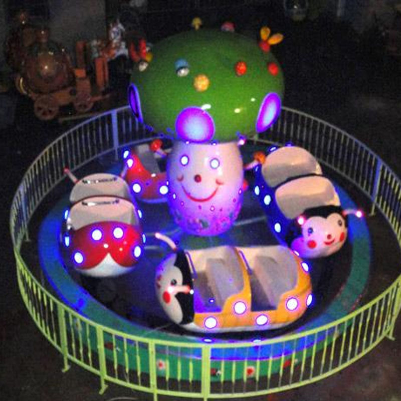 indoor Ladybug RIZ-ZOAWD Playground Equipment children Coccinella Mushroom rotate Playground Equipment Rides
