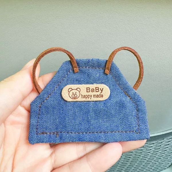 Retro denim apron