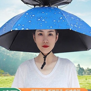 Umbrella Hat, Fishing Hat, Sun Umbrella, Outdoor Tea Picking, Sanitation, Sun Protection, Bucket Hat, Foldableing Large Umbrella
