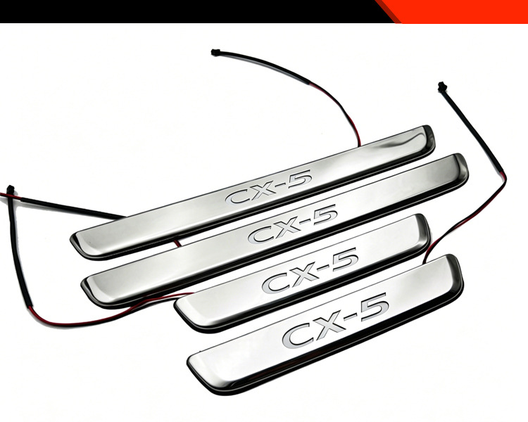 Suitable for 26 Models of Mazda Cx-5, Special Led Welcome Door Sill Strips with Lighted Pedals from the Original Manufacturer