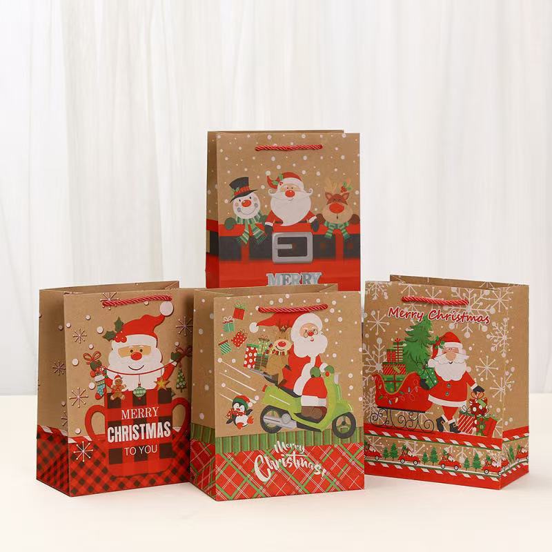 N1801系列4款混发12个一包;小号18*10*23cm;牛皮纸