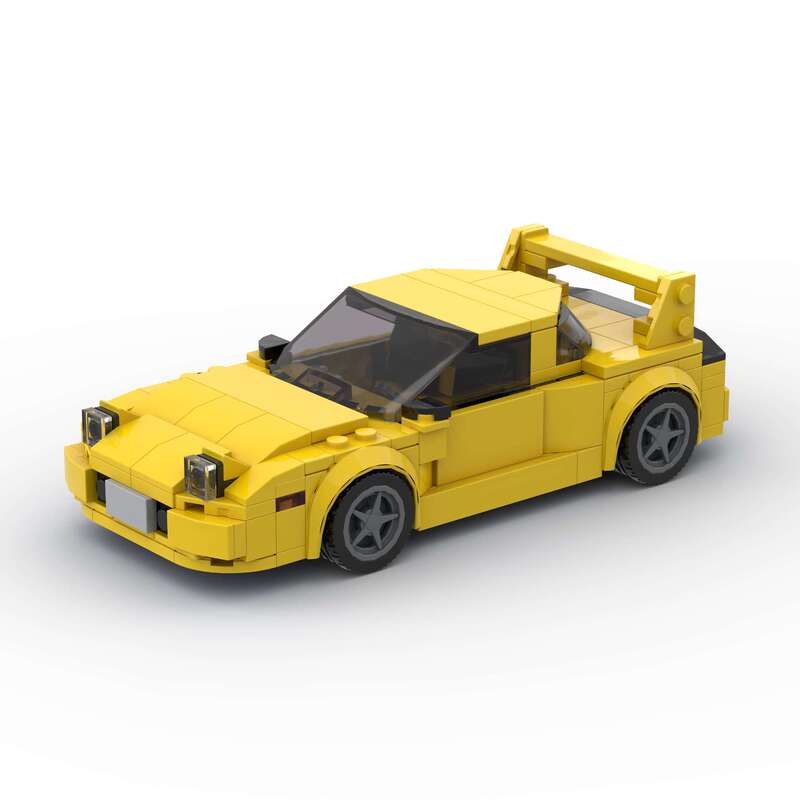rx7 championship car model compatible with Lego small particle MOC building blocks DIY educational car toy model 