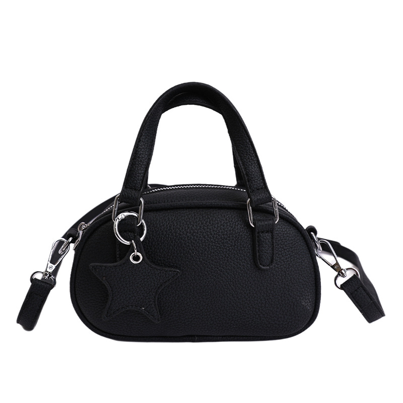Niche Design Bowling Bag For Women, Cute 2026 New Retro Handbag, Single Shoulder Crossbody Boston Bag - Thumbnail 8