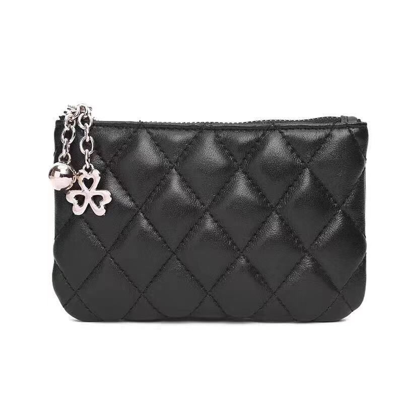 Pequeña bolsa de cambio para mujeres 2025, nueva bolsa de llaves con cremallera, bolsa de tarjetas, pequeña bolsa de monedas de estilo de diamante