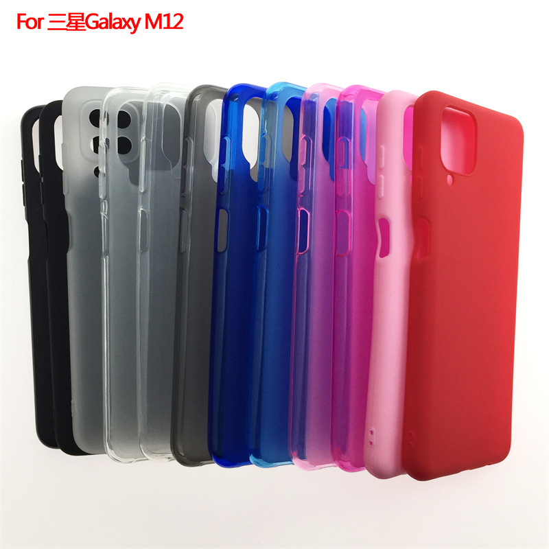 Suitable for SaMsung Galaxy M12 Mobile Phone Case Protective Cover Frosted Pudding Material TPU Suitable for SaMsung Galaxy M12 Mobile Phone Case Protective Cover Frosted Pudding Material TPU