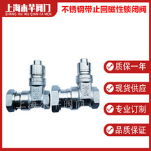 不锈钢带止回磁性锁闭阀加密防盗抗干扰闸阀防干扰表前止回闸阀