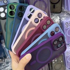 Apple 14 Pro Max YADU Magnetic Phone Case for iPhone 13 Matte Finish Full Protective Cover