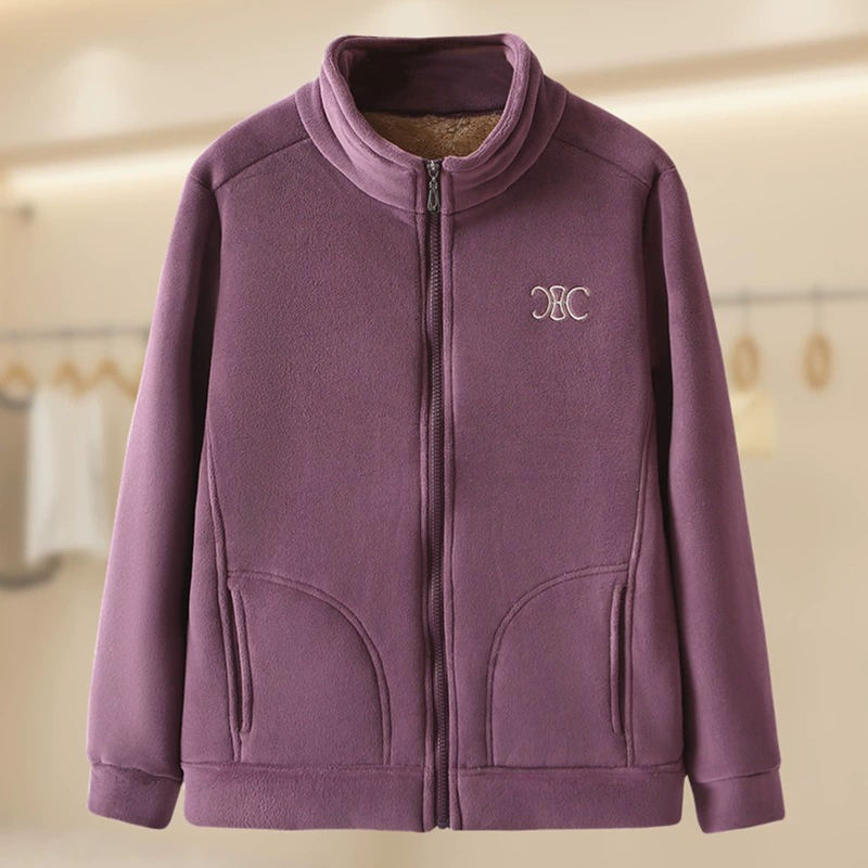 Среднего и пожилого возраста женская шерстяная куртка осенью и зимой