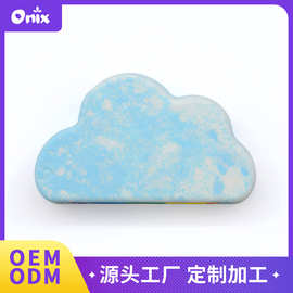 跨境热销工厂OEM彩虹云朵香氛气泡弹浴盐球爆炸盐沐浴球