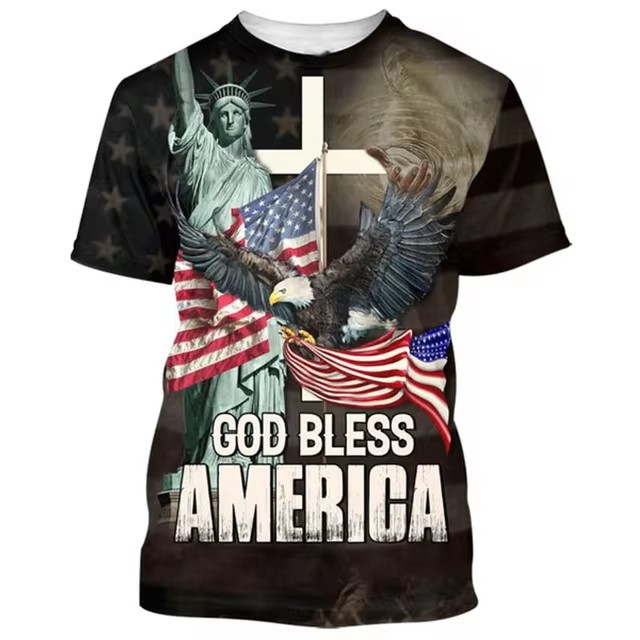 Camiseta de cuello redondo de manga corta transpirable de malla suelta de verano para hombre AliExpress Europa y América Venta caliente Resurrección Jesús Impresión 3D