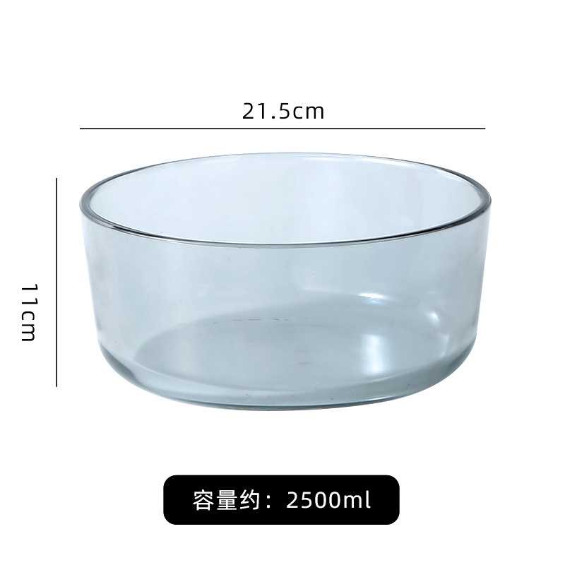 Base de madera de bambú simple plato de fruta de vidrio sala de estar plato de aperitivos tazón de fruta del hogar tazón de ensalada tazón de restaurante buffet tazón