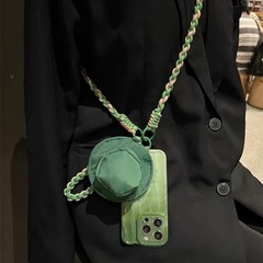 適用蘋果15promax手機殼簡約13/14暈染漸變綠色iPhone12全包13pro