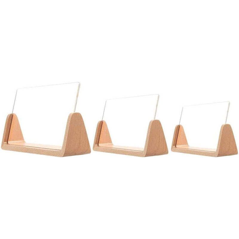 Marco de fotos de haya marco de fotos en forma de U marco de fotos de nogal decoración 5 pulgadas 6 pulgadas 7 pulgadas marco de fotos de acrílico marco de fotos